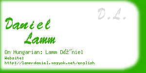 daniel lamm business card